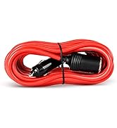 Nilight 10003W 14ft Extension Cord Cable Heavy Duty 12V/24V Car Charger with Cigarette Lighter So...