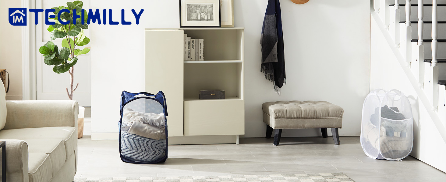 Pop up laundry basket