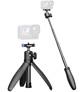 TELESIN 40cm/15.7'' Mini Selfie Stick Tripod Compatible with Gopro 13 Action Camera, Magnetic Qui...