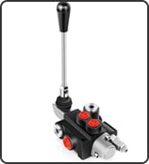 GYZJ Hydraulic Flow Control Valve 1 Spool 11 GPM SAE Ports Adjustable Relief Lever Handle Double ...