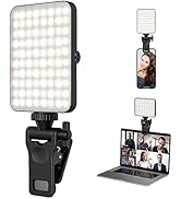 Rechargeable Selfie Light &amp; Phone Light Clip for iPhone - Phone LED Light with Adjustable Brightn...