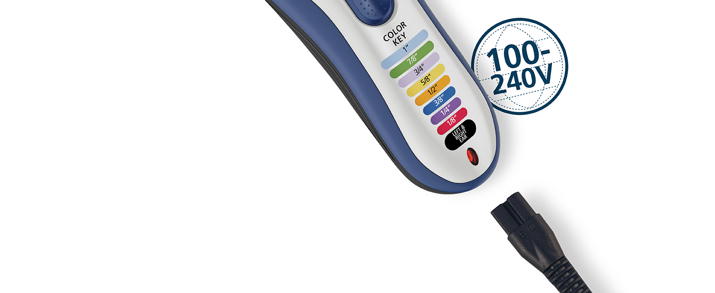 World Wide Voltage international use cordless rechargeable wahl color pro