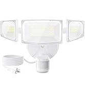 Olafus 50W Motion Sensor Outdoor Light Plug in, Motion Flood Light Dusk to Dawn, 5000LM LED Secur...