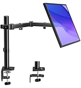 monTEK Single Monitor Stand for 17-32 inches Screen, Fully Adjustable Monitor Arm Desk Mount up t...