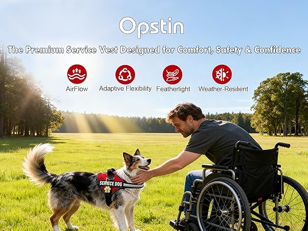 Opstin Service dog vest size from xxs to xxxl