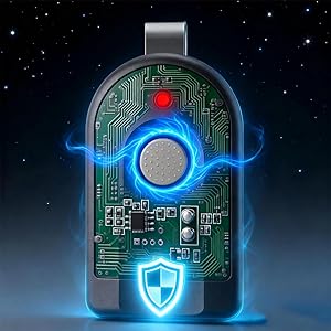 Illustration of the remote&amp;#39;s internal circuit board with a security Intellicode tech.