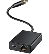 ELECTOP Ethernet Adapter for Chromecast with Google TV, USB Type C to RJ45 Ethernet Network Adapt...
