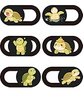 PRESSINART 6Pcs 6 Styles Turtle Camera Cover Slide Cute Privacy Guard Accessories, 0.04 Inch Ultr...