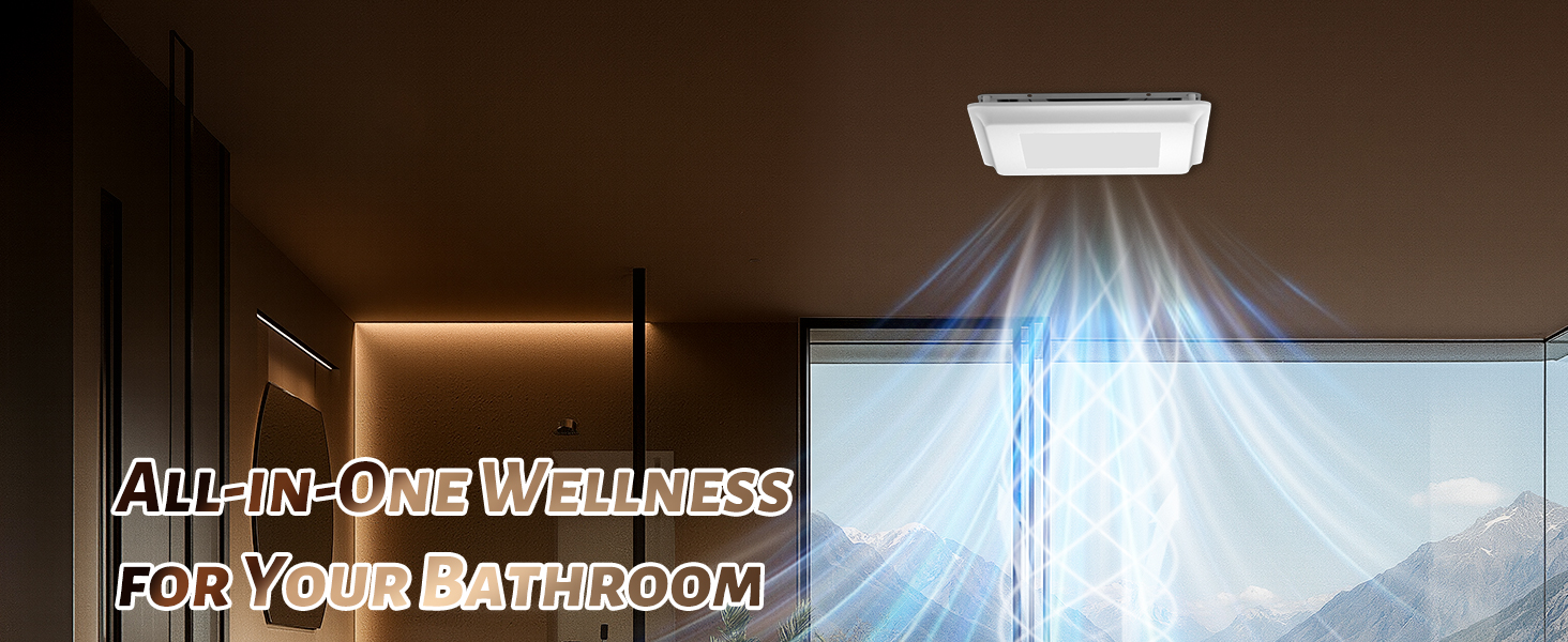 bathroom exhaust fan with light