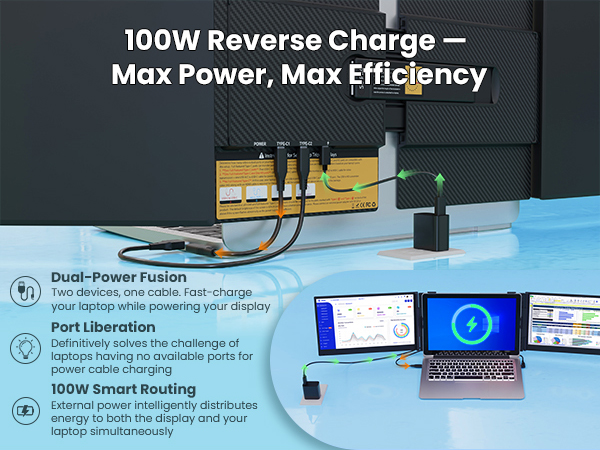 100W Reverse Charge - Max Power, Max Efficiency