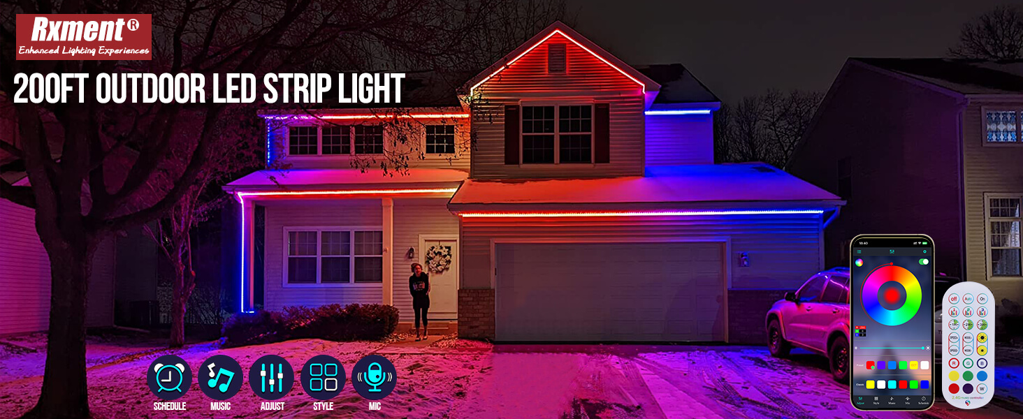 200 feet outdoor led strip lights