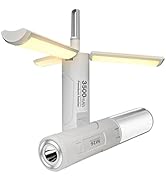 Folding LED Camping Lantern Flashlight, DIBMS 2-Pack USB Rechargeable Collapsible Waterproof Tent...