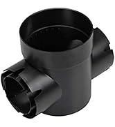 NDS Round Spee-D Catch Basin Drain With 2 Outlets, 6 in., Black