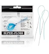 Super Floss Threaders, Periodontal Floss, Orthodontic Threader, Ultraclean Access Tool for Daily ...