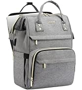 LOVEVOOK Laptop Backpack Women, 15.6 Inch Computer Backpack with Charger, Water Resistant Teacher...