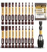 21-Piece 2.5" Allen-Wrench Hex Drill Bit Set: Durable Impact Allen Key Set, Long-Lasting Strong M...