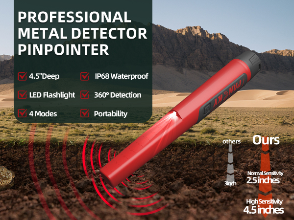 Maximum 4.5 "detection distance