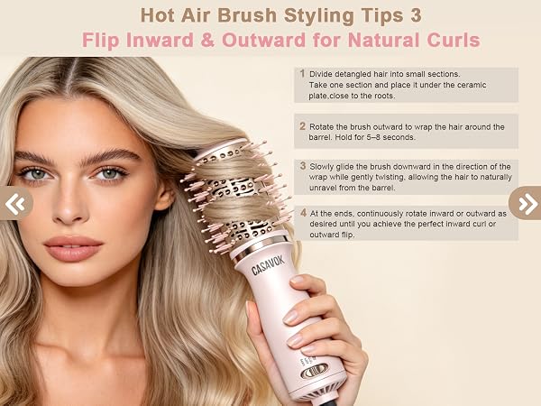 4 in 1 Mini Hot Air Brush Blow Dryer Brush for Short Hair