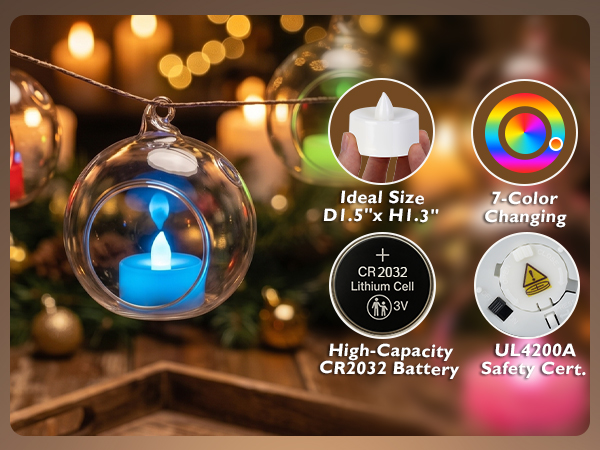 tea lights candles battery operated