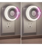 Briignite Motion Sensor Night Light, [2 Pack] Night Lights Plug into Wall, Auto On/Off Motion Act...