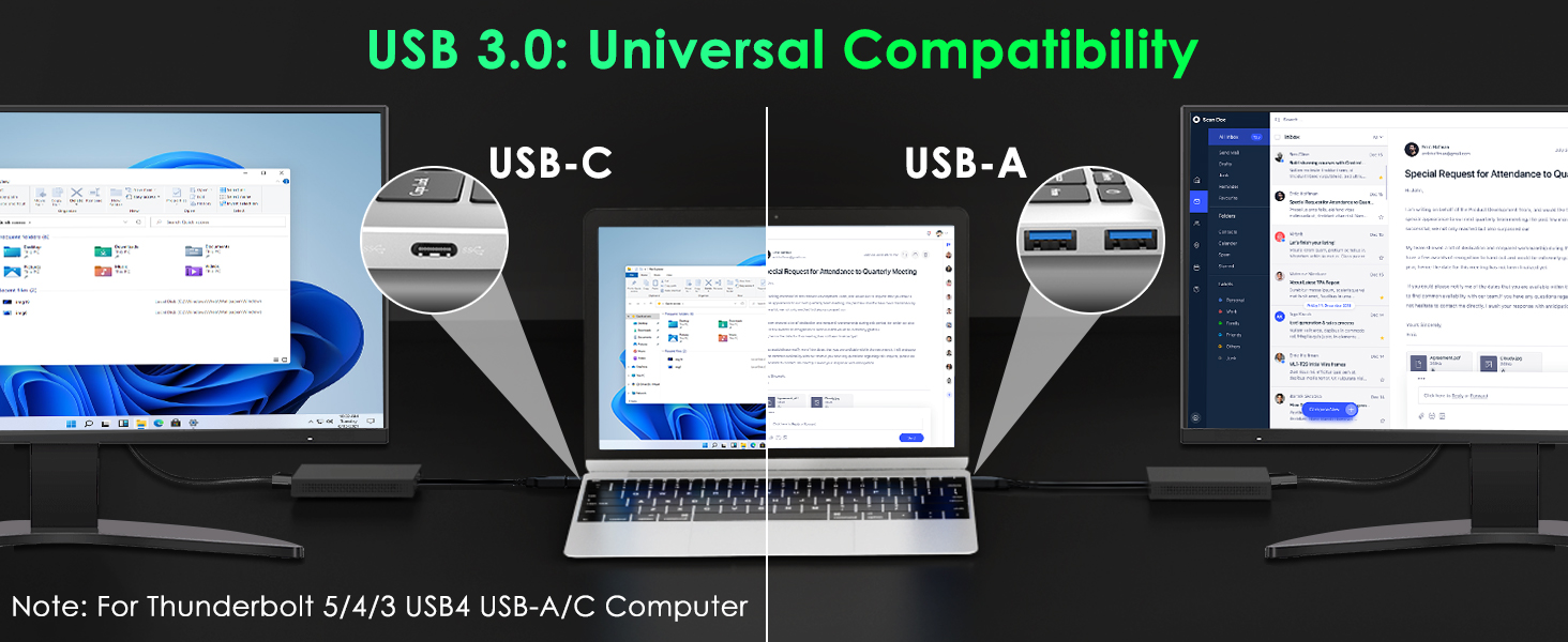 USB 3.0 to Dual HDMI Adapter 