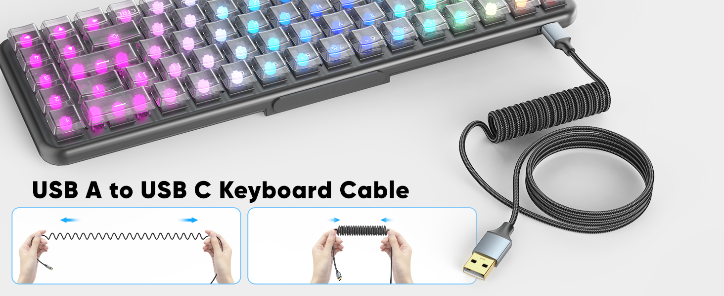 usb a to usb c keyboard cable