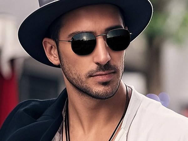 black sunglasses men