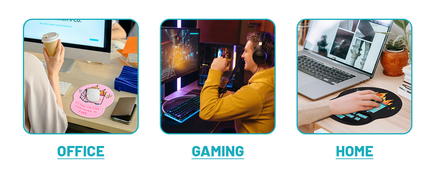 mouse pad with wrist rest