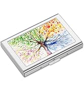 Rimilak Metal Credit Card Holder, Mini Credit Card Wallet RFID Blocking Slim Metal Hard Case for ...