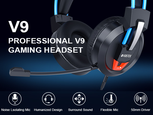 Gaming Headset with Noise cancelling mic 
