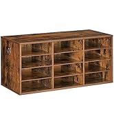 HOOBRO Countertop Mail Sorter Organizer, Wooden Literature Organizer, Student Mailbox for Classro...