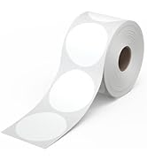 Rollo Circle Thermal Labels 2 Inch - Roll of 1,000 Round Direct Thermal Sticker Labels - Multi-Pu...