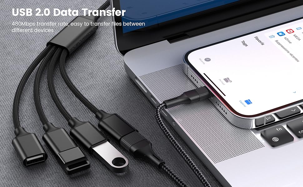 multiple male receptacle usb port one male 4 female
