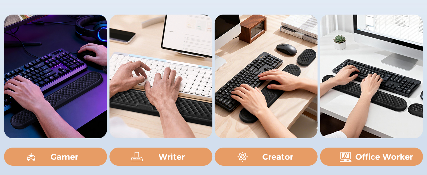 keyboard wrist rest for comfortable long hours typing