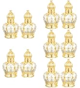 Housoutil 10 pcs Refillable Sample On Container,Vintage Perfume Bottles Middle Eastern Style Glas...