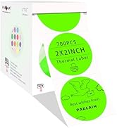 PARLAIM 2" Thermal Sticker Labels,Adhesive Roll of 700 Stickers Labels for Barcode, Address, with...
