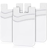 Senose Phone Card Holder, Phone Wallet Stick On, Silicone Card Holder for Back of Phone Credit Ca...