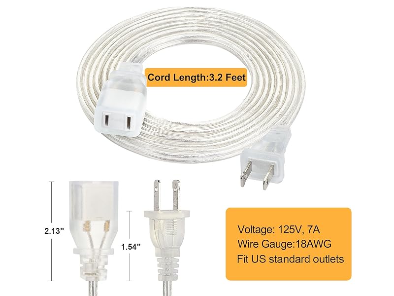 3 feet Extension Cord indoor