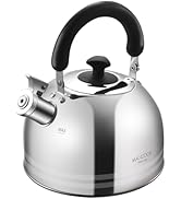 MAXCOOK 6.66 Quart/6L Tea Kettle Stainless Steel Whistling TeaKettle Stovetop Classic Teapot for ...