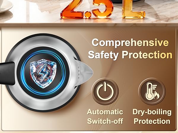 electric kettle water kettle electric electric tea kettle hot water kettle electric Large 2.5L