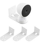 UYODM 3Pack Adhesive Metal Wall Mount for Google Nest Indoor 2nd Generation Security Cam Wired, N...