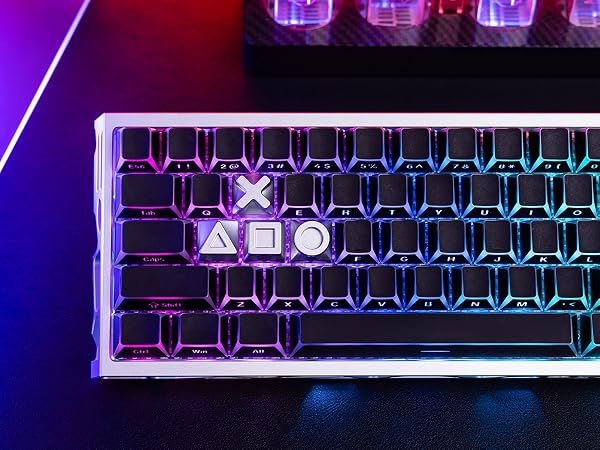 Womier Real Metal Custom Keycaps,WASD Keycaps for Mechanical Keyboard Cool Keycaps 1U Keyboard Caps