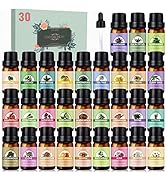 30*10ML Essential Oil Set - Essential Oils - 100% Natural Essential Oils - Perfect for Diffuser,H...