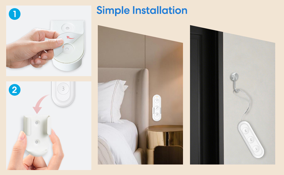 easy to installate and use the remote control