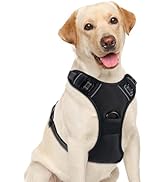 Yintrest No Pull Dog Harness, Adjustable Reflective Front Clip Pet Vest with Easy Control Handle ...