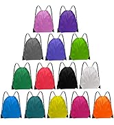 Grneric Drawstring Bags Bulk 14 Pcs Drawstring Backpack Bulk Cinch Bag Sackpack for Men Women Gym...