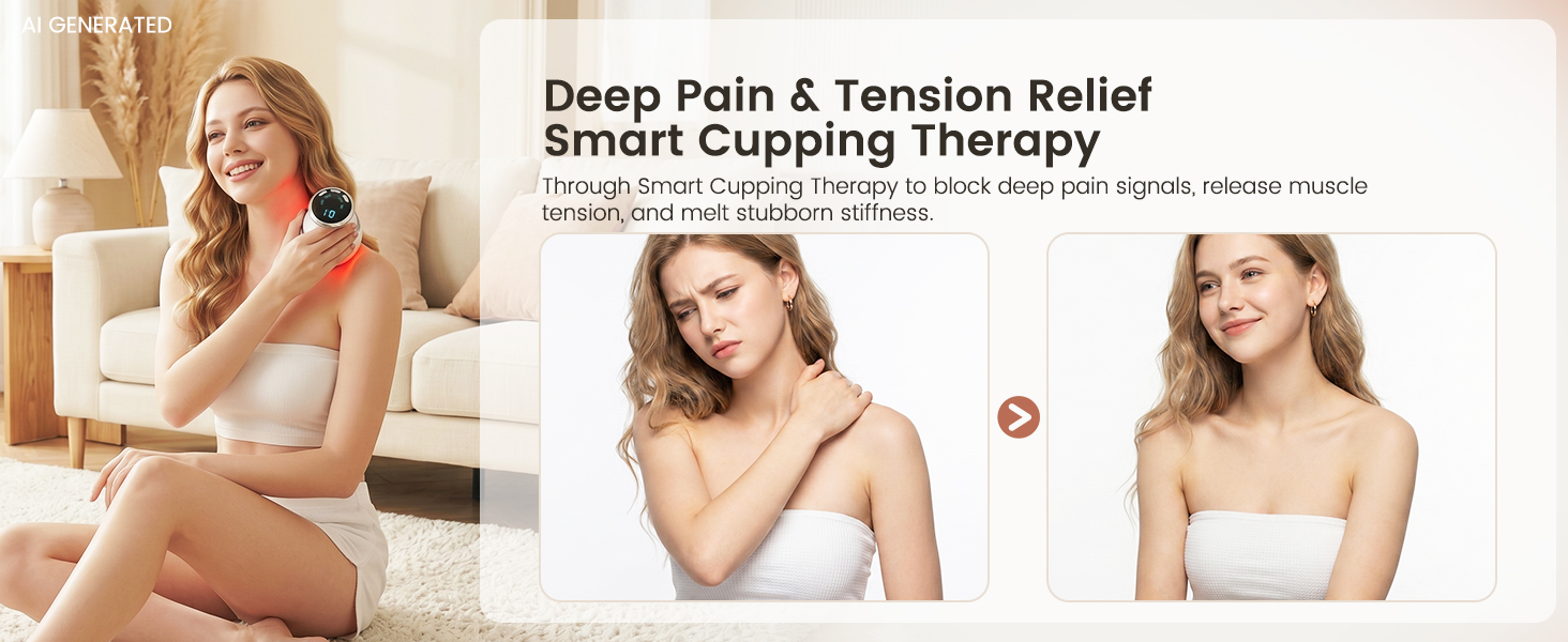 Smart Cupping Massager,Cellulite Massager , Body Sculpting Device, Lymphatic Drainage Massager