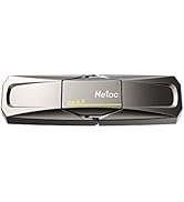Netac 256GB Portable External USB Solid State Drive Type-c and USB 3.2 Dual Interface, up to 400M...