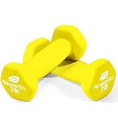Fitness Alley Neoprene Coated Workout Dumbbells set of 2 – Anti Roll, Non Slip with Smooth Grip F...