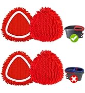 Aruihm 4 Pack Chenille Mop Head Replacements for Ocedar Mop Replace Head for O-Cedar Easywring 1 ...